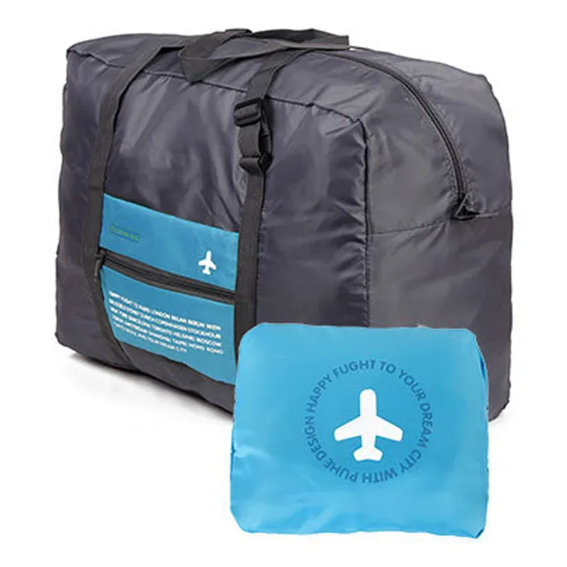 sac de voyage pliable étanche, costume unisexe, sac à main en nylon, organisateur décontracté, sacs de rangement d'avion, petit sac à bagages portable