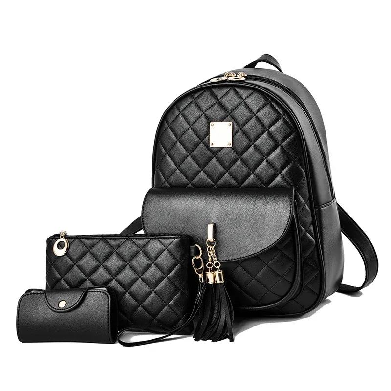 sac dos cuir synthétique gris motif géométrique relief bandoulière amovible porte-monnaie inclus voyage femme