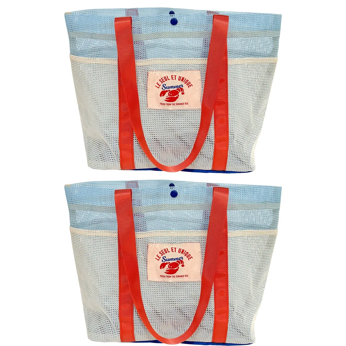 sac de plage en maille pour femmes, sac de piscine à séchage rapide de grande capacité, sac de voyage léger pour l'été