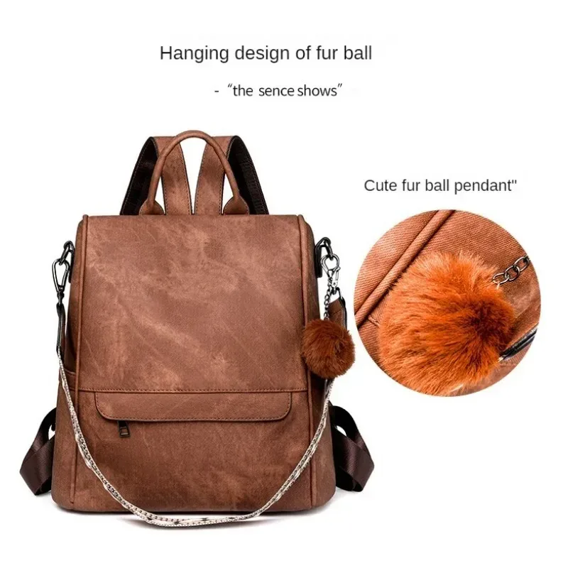 sac à main en cuir pu pour femmes, sac à dos de mode pour dames, sacs à bandoulière de styliste pour voyage, travail universitaire