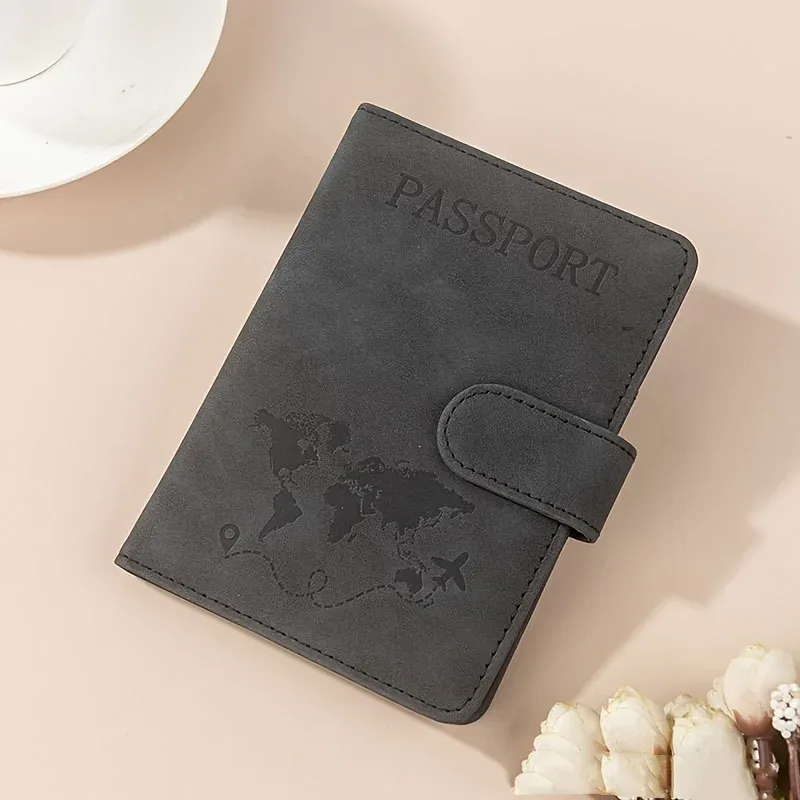 porte-passeport rfid pour voyage femme/homme, joli portefeuille de passeport avec blocage rfid, emplacements pour cartes, étui/porte-passeport rfid, portefeuille de voyage