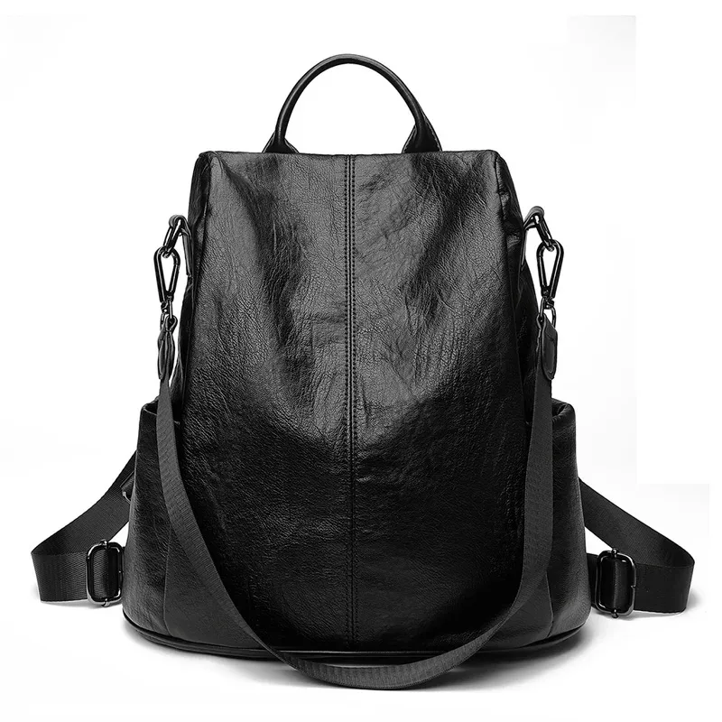 sac à dos antivol marron pour femme, sac à main souple pour étudiant, sac à main pour fille, multifonctionnel, initié, école, muniwork
