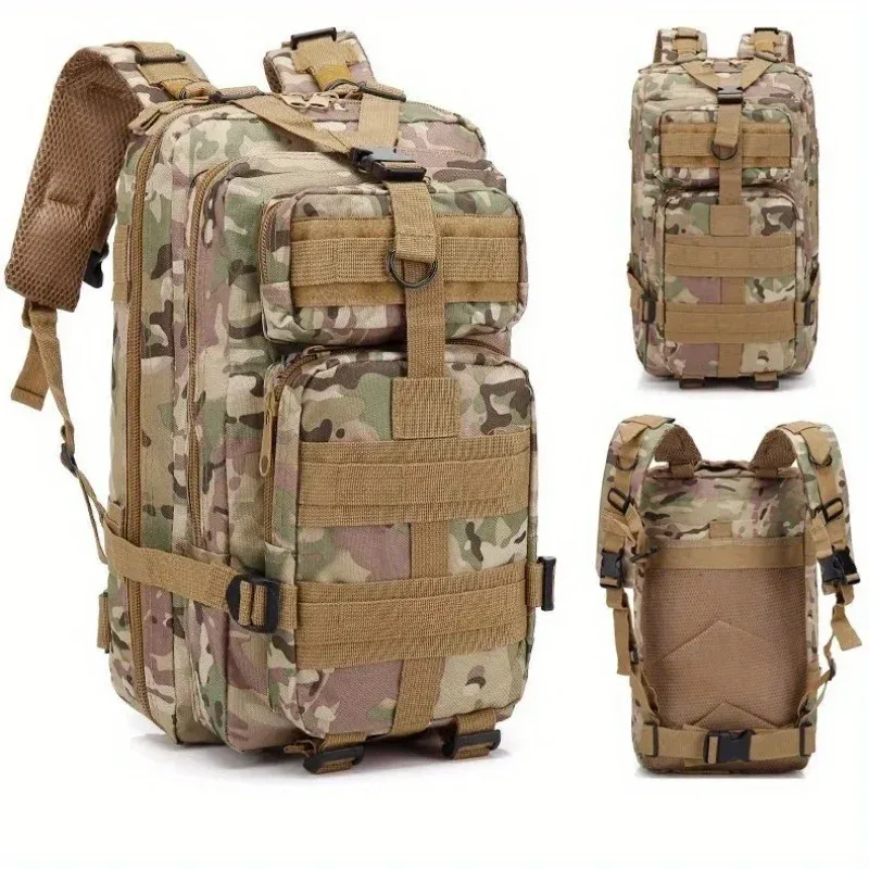 sac dos nylon tactique camouflage vert kaki doré gris noir bleu marron beige 30l extérieur sport chasse randonnée