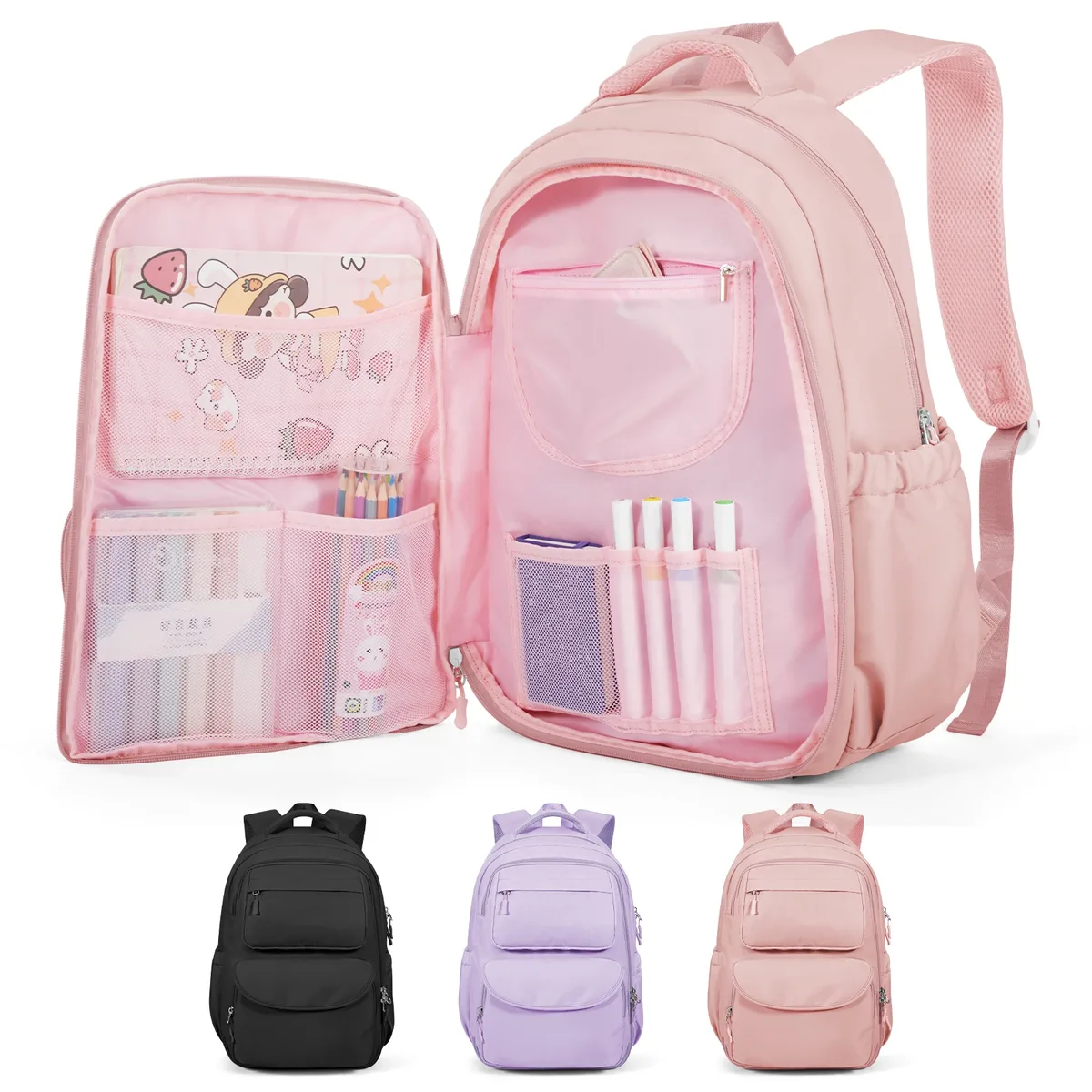 cartable de maternelle sac à bandoulière fille garçon bookbag enfants voyage sac à dos enfant sac à dos, adolescents collège lycée sac à dos