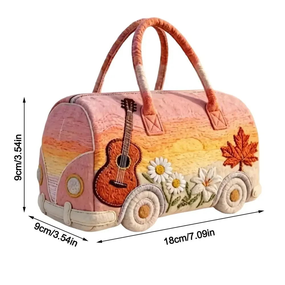 sac de sport matelassé portable 18x9x9cm, matelassage 3d, grande capacité, sac de sport, sac de voyage, sac à main pour les voyages