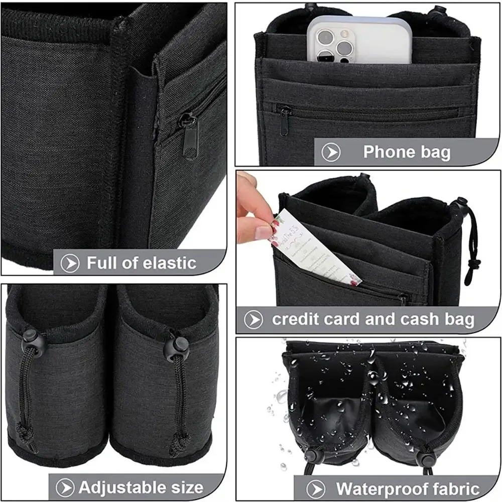 porte-gobelet pour bagages de voyage, valise à main libre durable, sac à boissons, porte-tasses de thé au lait et à café, convient à toutes les poignées de valise