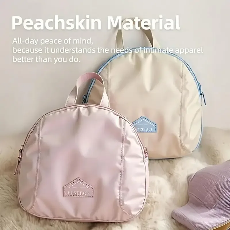 Sac de rangement pour sous-vêtements en peau de pêche, doux au toucher et de grande capacité, parfait pour les voyages, les escapades de week-end et l'utilisation quotidienne.