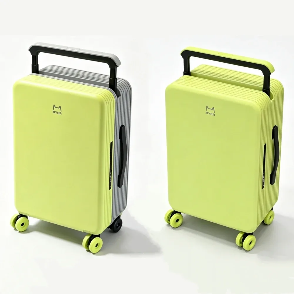 valise de voyage multi-couleurs tendance en polycarbonate rigide 20 pouces, bagage cabine pour femme, à roulettes, avec poignée large, compatible tsa