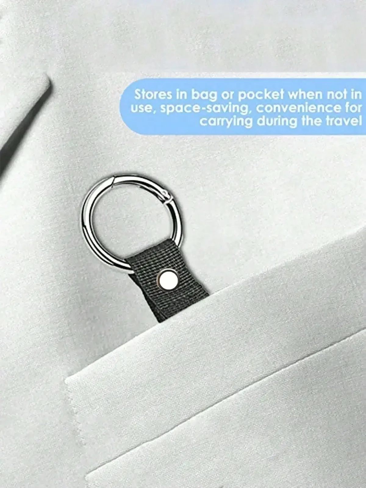 sangle de bagage portable, boucle extérieure durable, clip pour sac à dos pour hommes et femmes, étiquettes de sac cadeau de voyage indispensables pour accessoires de bagages