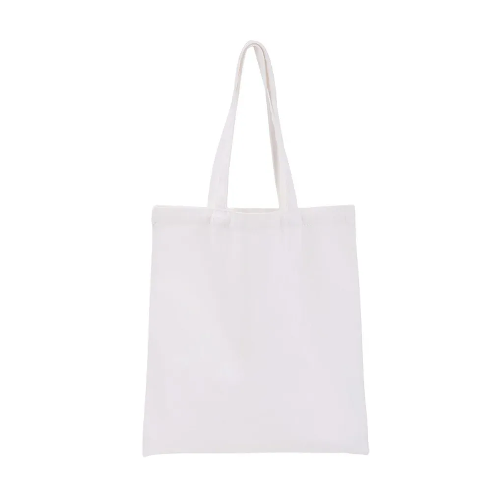 sac fourre-tout en toile naturelle vierge, sac en coton pour la sensibilisation écologique, les sorties décontractées et le shopping quotidien