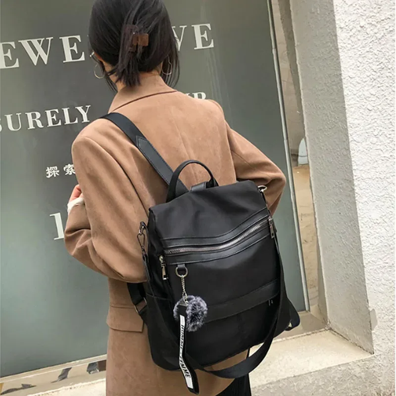 sac à dos antivol 3 en 1 de haute qualité pour femmes, sacs à bandoulière oxford imperméables, sacs d'école pour adolescentes, sac de voyage