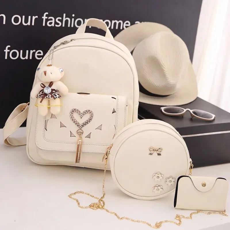 sac dos cuir synthétique gris motif géométrique relief bandoulière amovible porte-monnaie inclus voyage femme