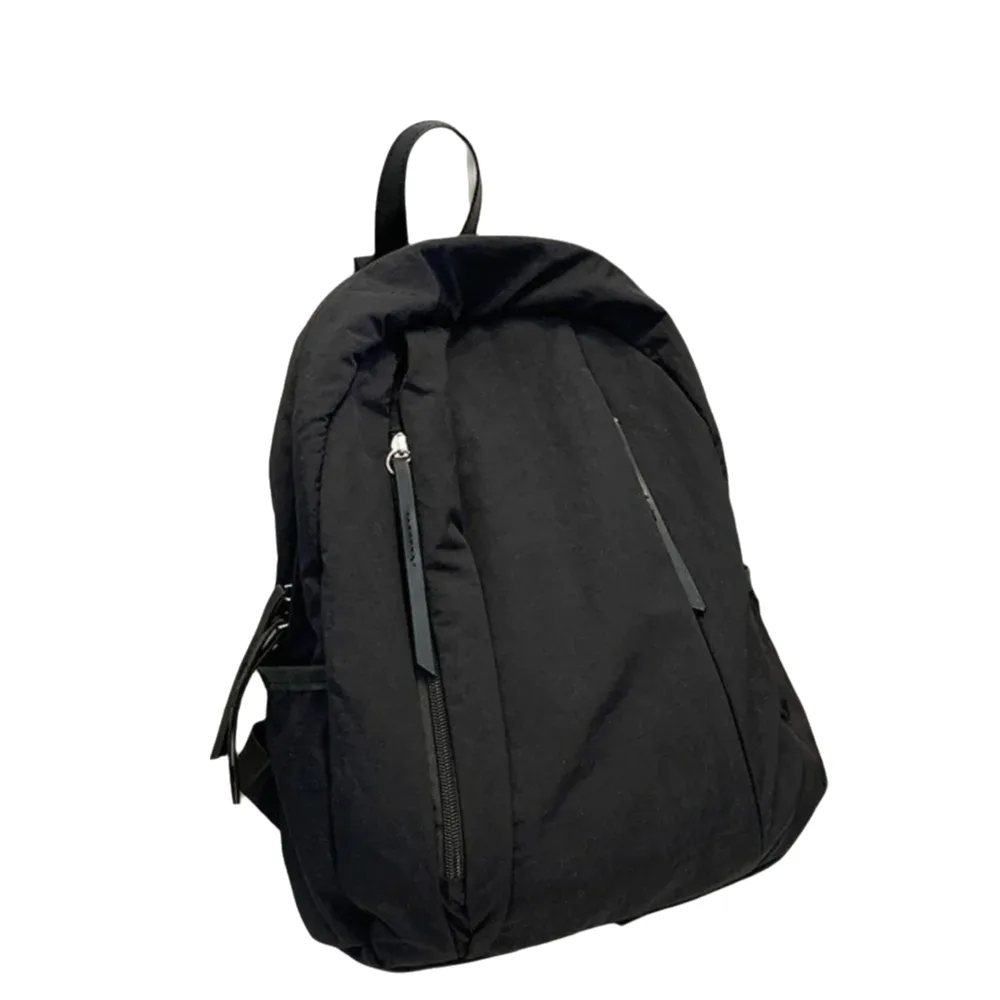 sac à dos de voyage uni et tendance, multi-poches, léger, en nylon, grande capacité, polyvalent, sac d'école pour étudiants, pour hommes