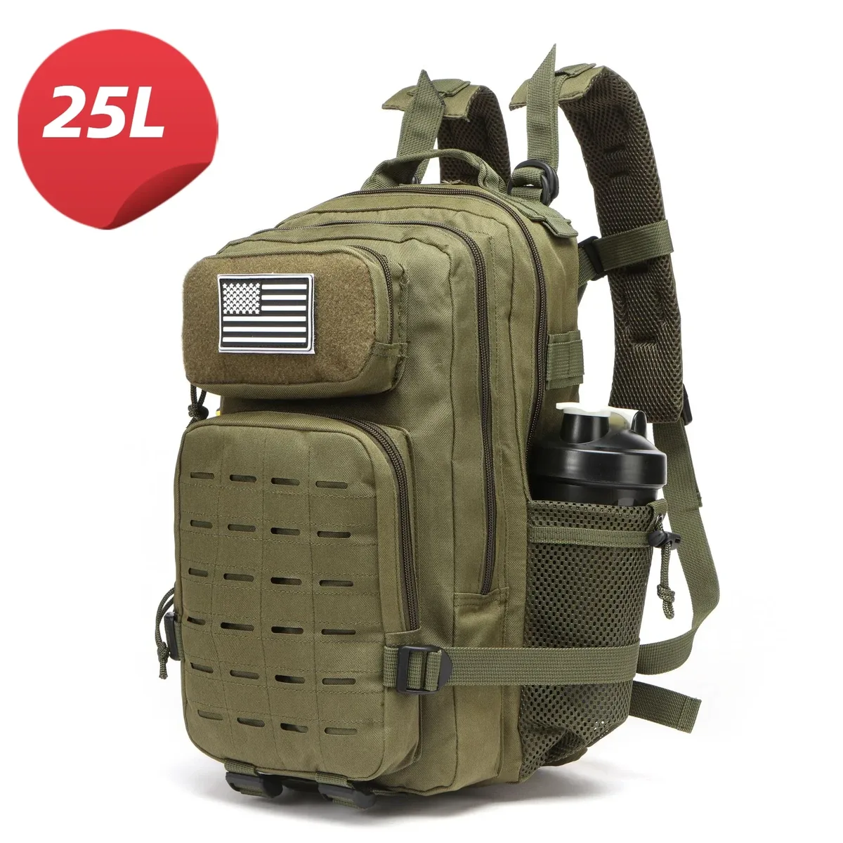 sac dos oxford université camouflage vert olive polyester imperméable voyage extérieur randonnée capacité grand