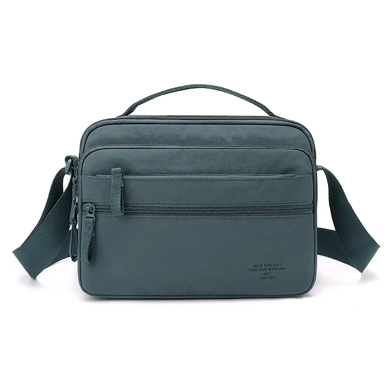 sac bandoulière léger en tissu oxford pour homme - sacoche durable multi-couches pour les trajets quotidiens et les voyages - sac de poitrine