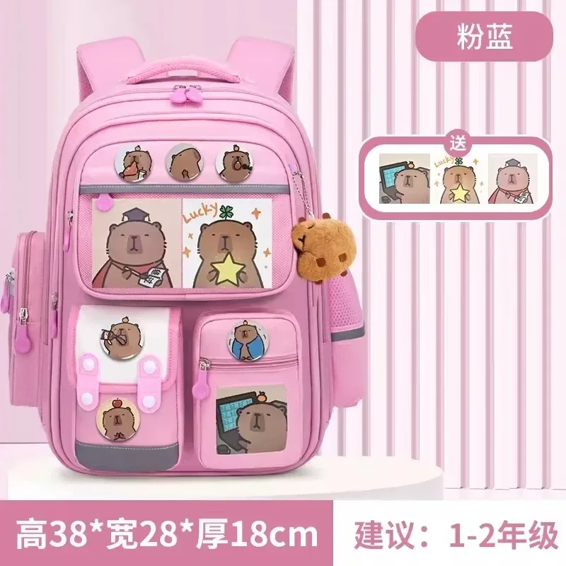 cartable d'étudiant capibara, sac à dos pour enfants de grande capacité. sacs de livres de retour à l'école pour filles et garçons