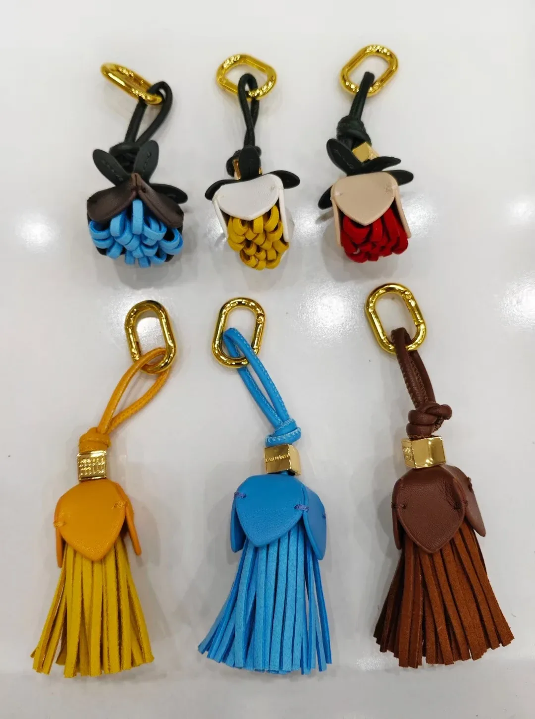 nouveau cuir gland belle fleur pendentif sac charme suspendu décoration ornement pour sac à main design sac à dos voiture sac à main porte-clés