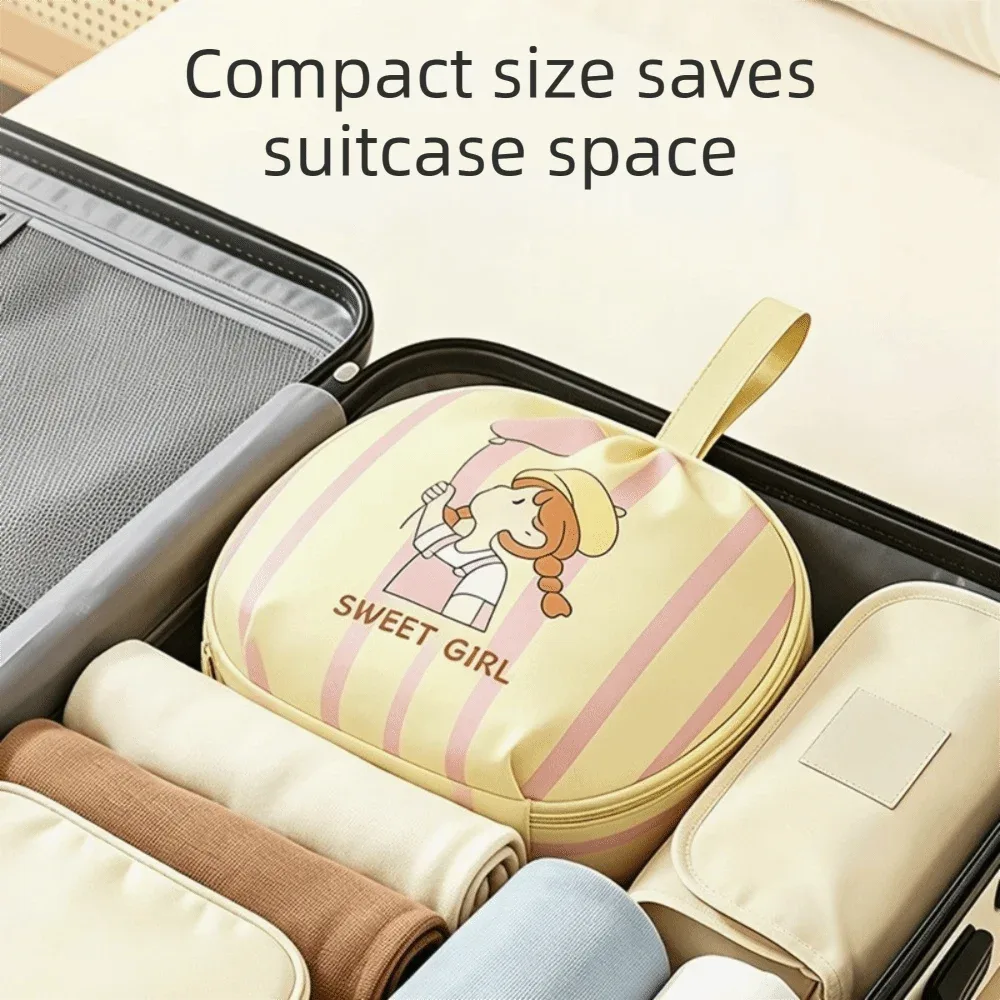 sac de rangement grande capacité pour sous-vêtements, sac de voyage pratique et étanche, sac de tri de vêtements léger au design dopamine