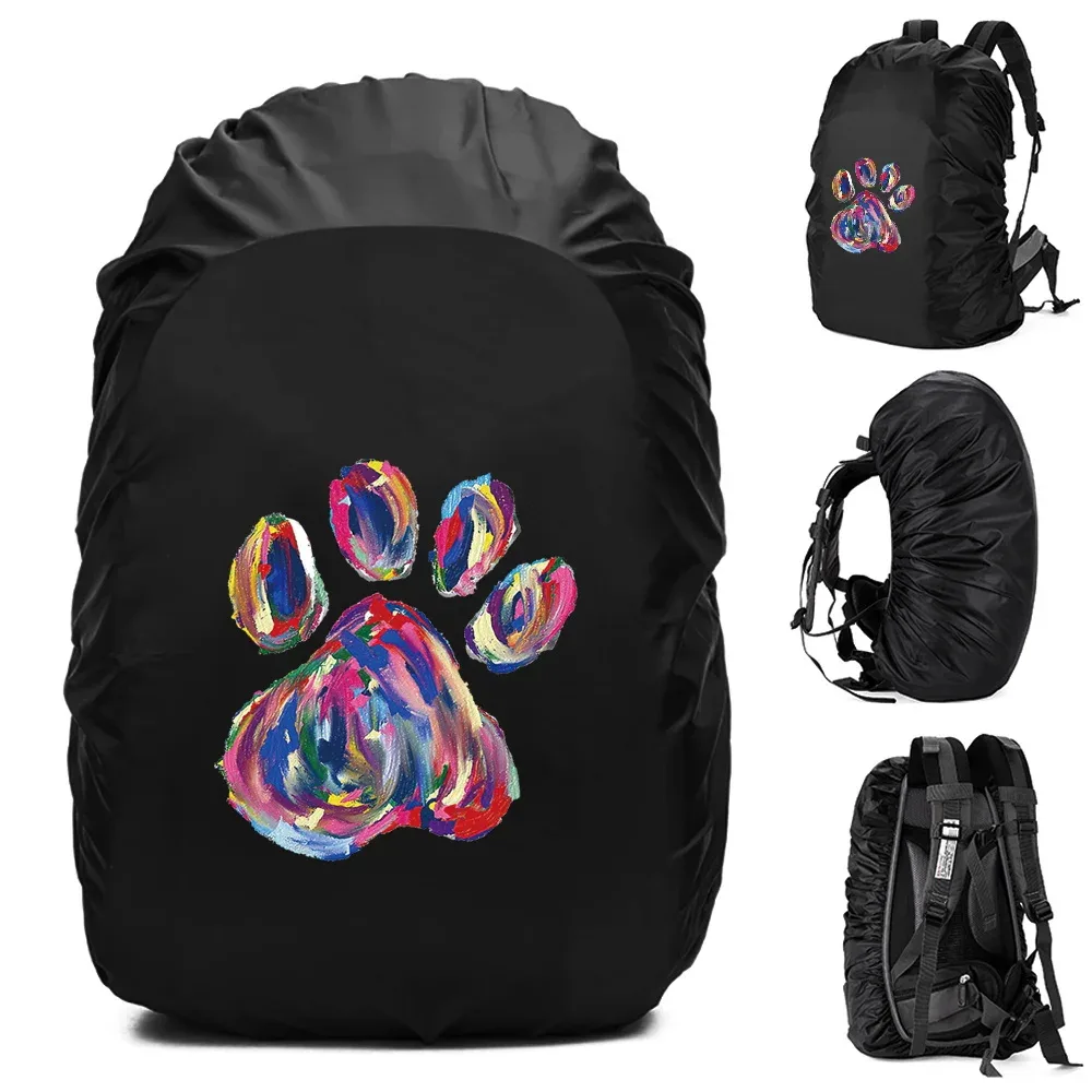 20-70l sac à dos housse de pluie housse anti-poussière pour sac arrière empreintes imprimé étanche camping randonnée sac d'escalade pour housse de pluie