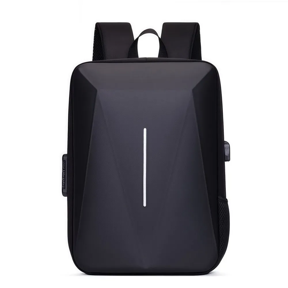 sac à dos antivol à coque rigide, grande capacité, polyvalent, décontracté, en eva, étanche, avec port de charge usb, sac d'ordinateur pour affaires