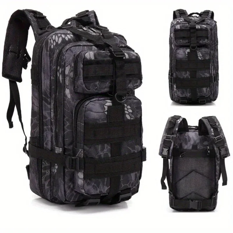 sac dos nylon tactique camouflage vert kaki doré gris noir bleu marron beige 30l extérieur sport chasse randonnée