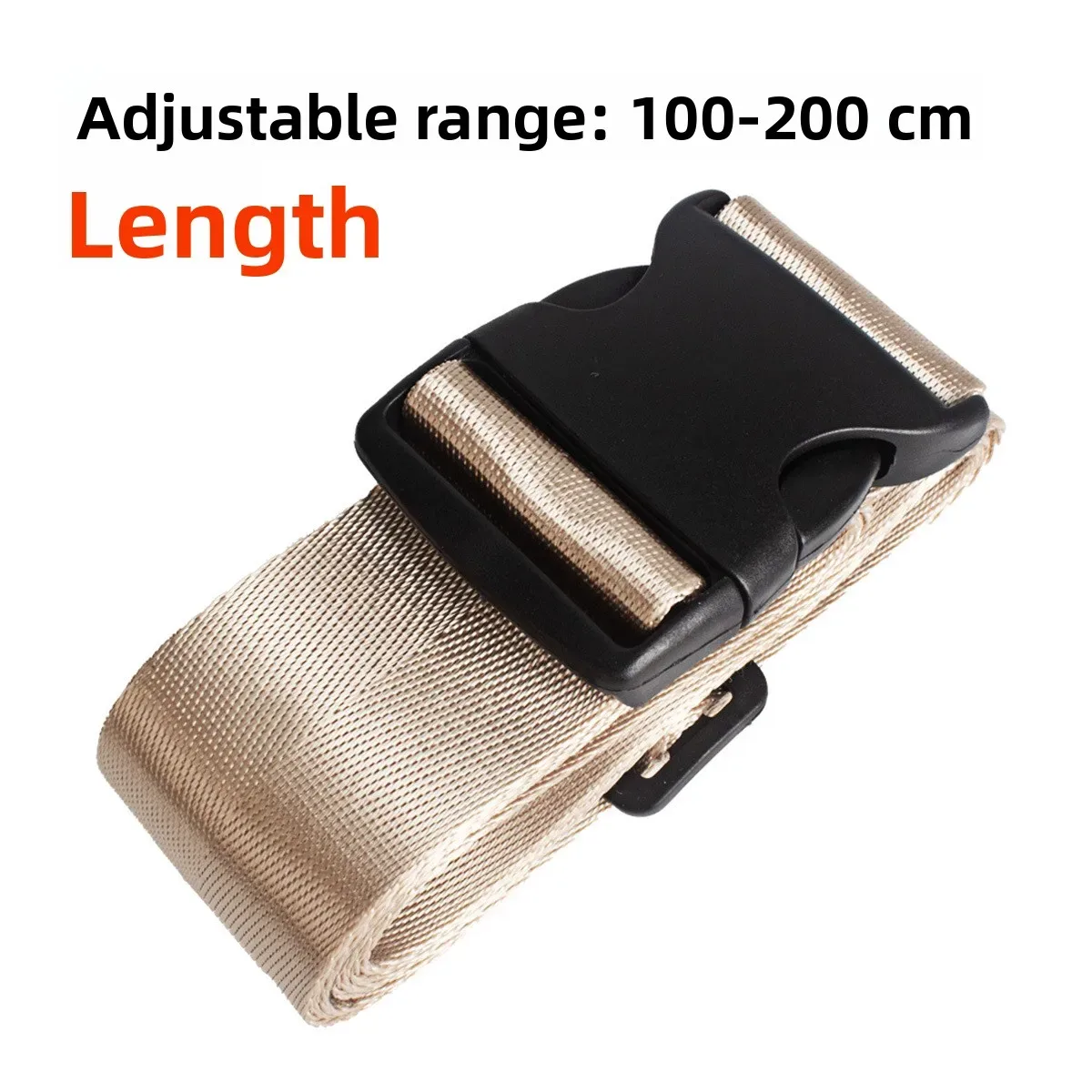 sangle de bagage en nylon épaissi avec cadenas tsa à combinaison, ceinture de fixation réglable pour sac de voyage et bagage à main
