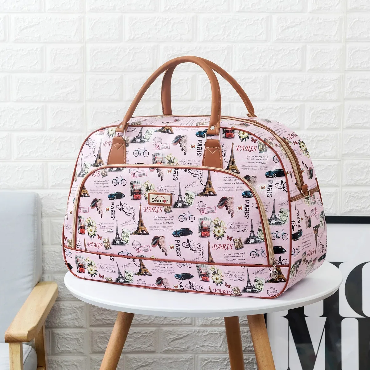 sacs fourre-tout de voyage en cuir pu pour femmes, sac à bagages de grande capacité, sac de sport étanche, sac de voyage décontracté pour week-end, organisateur