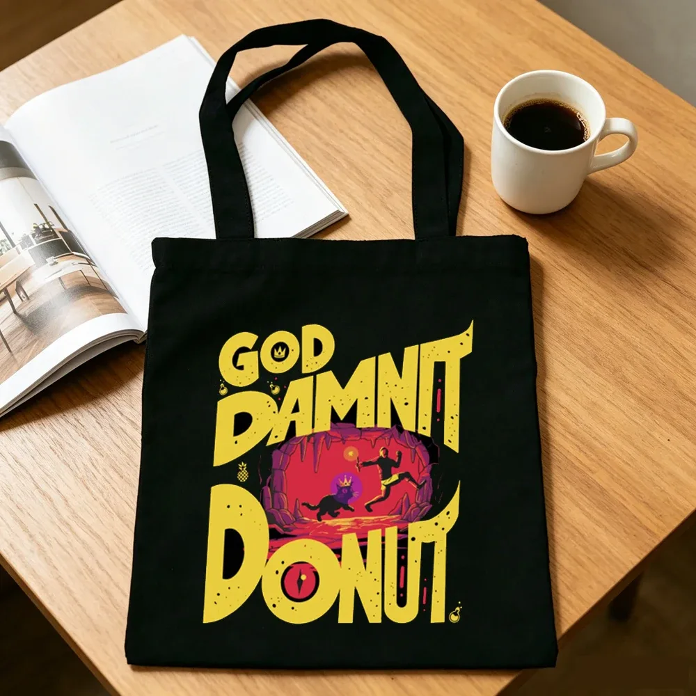 sac cabas réutilisable en toile dungeon crawler carl, style y2k, sac à bandoulière femme