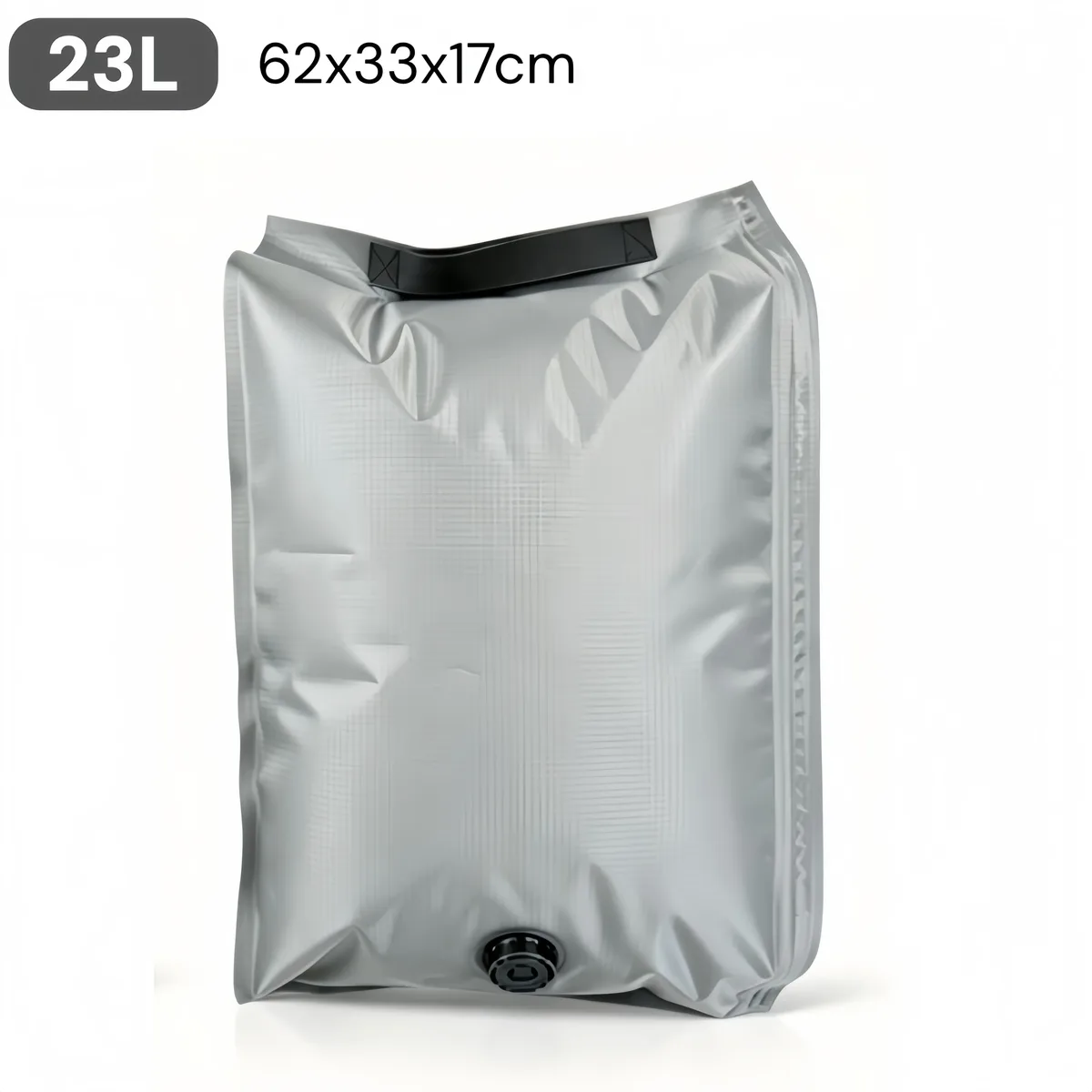 tissu vide compression pack 3d hermetique auto compression pet pe 12l 23l anti rayure abrasion, sans pompe reutilisable maison voyage bagage organisateur noir gris marron pliable compact durable leger valve unique