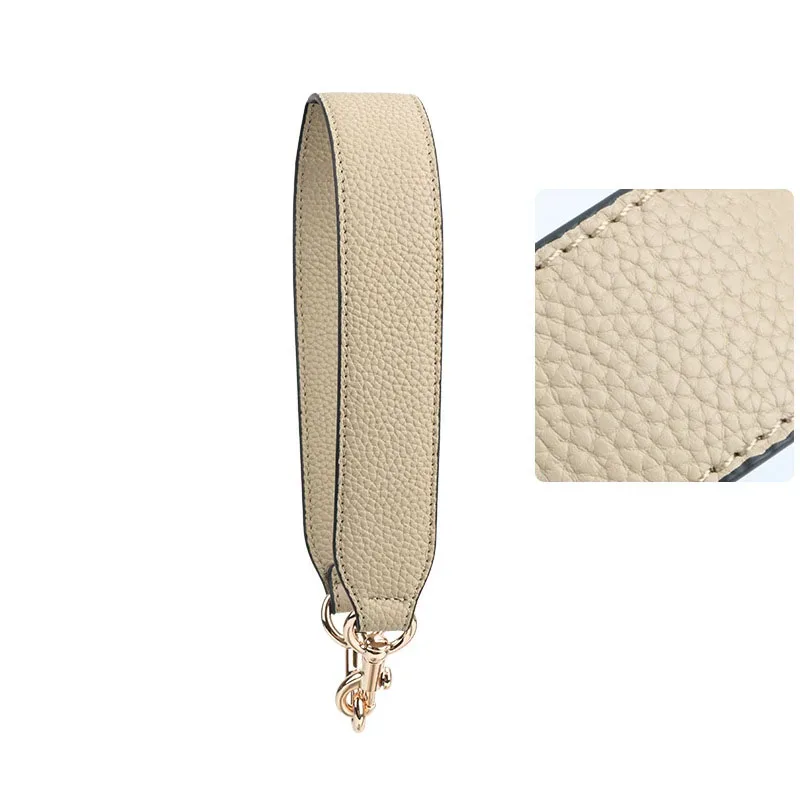 xmessun – sac à bandoulière tendance pour femmes, bretelles pour les mains, bretelles en cuir véritable, larges bretelles, accessoires à sangle courte, nouvelle collection