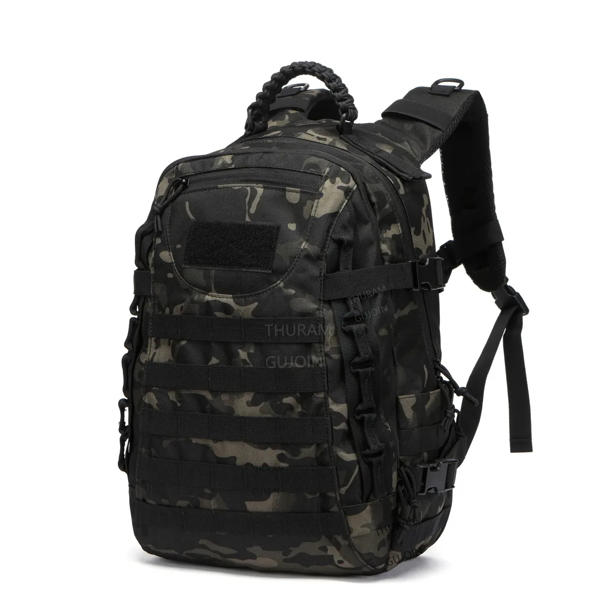 style de sac à dos tactique 38l, sac à dos extérieur étanche de grande capacité avec système molle, sac de randonnée camping voyage bug out