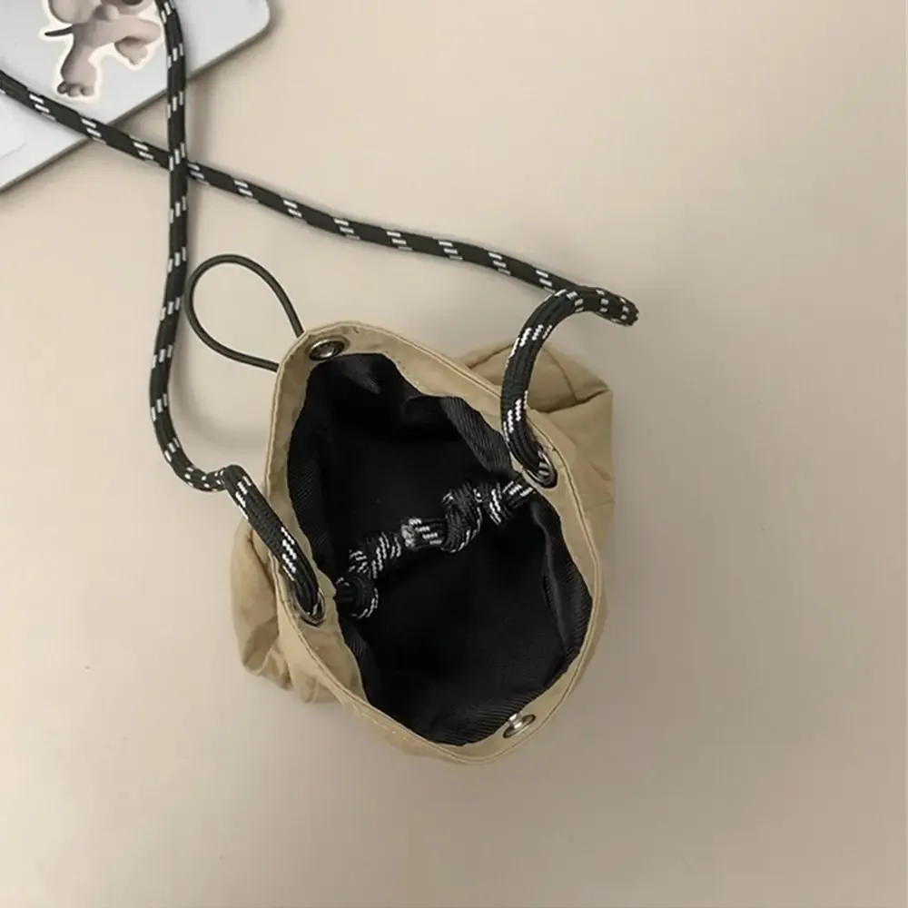 sacs à bandoulière en toile tendance, couleur unie, style minimaliste, sac pour téléphone, sac messager léger pour l'extérieur