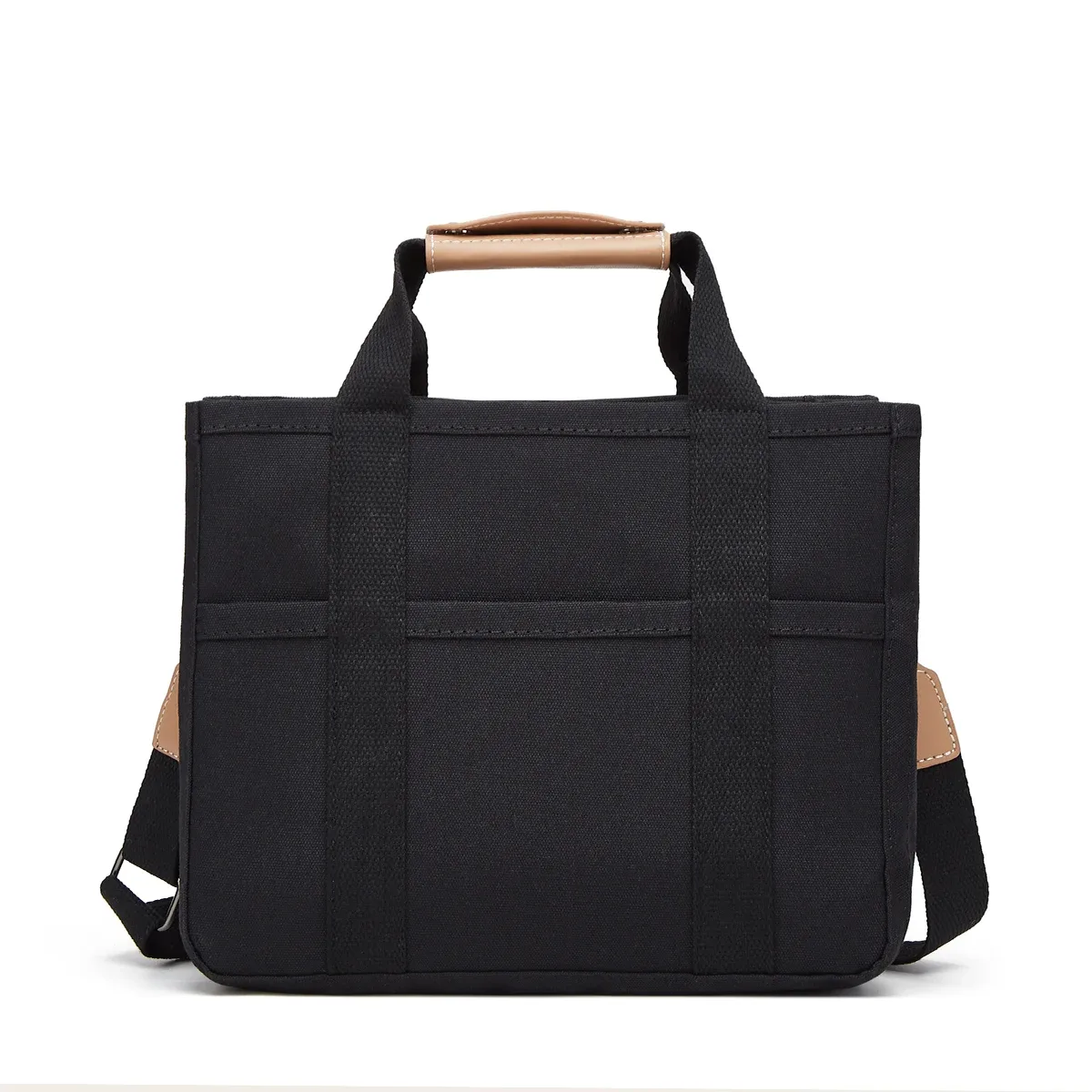 sac à main en toile décontracté pour femmes, fourre-tout multi-poches de grande capacité, bandoulière réglable, sac de shopping décontracté