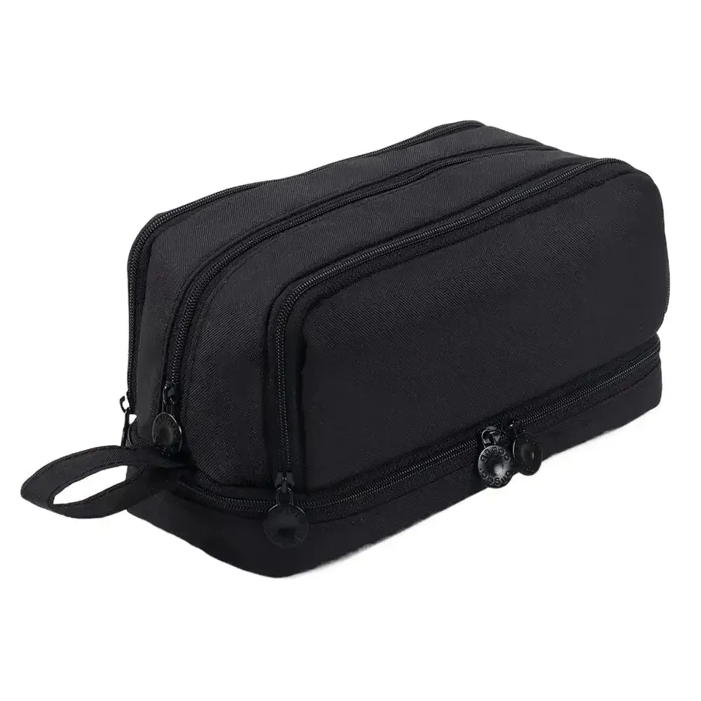 sac de maquillage de voyage portable à 3 couches, organiseur de cosmétiques de grande capacité avec compartiments, pochette de rangement mignonne pour femmes