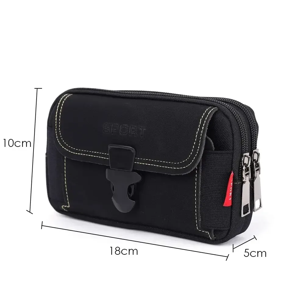 pochette de ceinture unisexe pour téléphone portable pour hommes, étui de téléphone, sac de taille molle, petit sac à dos de ceinture tactique, porte-carte