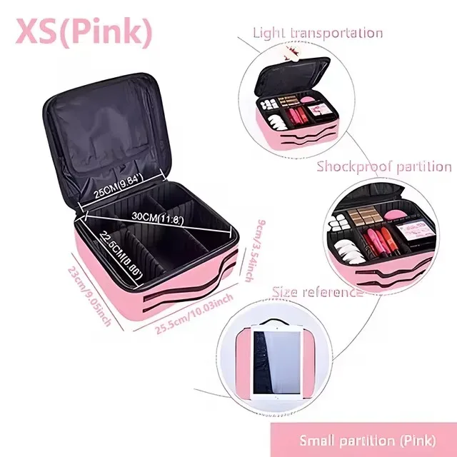 nouveau oxford trousse de maquillage pour femmes professionnel grande capacité voyage trousse à cosmétiques étanche manucure maquillage boîte à outils