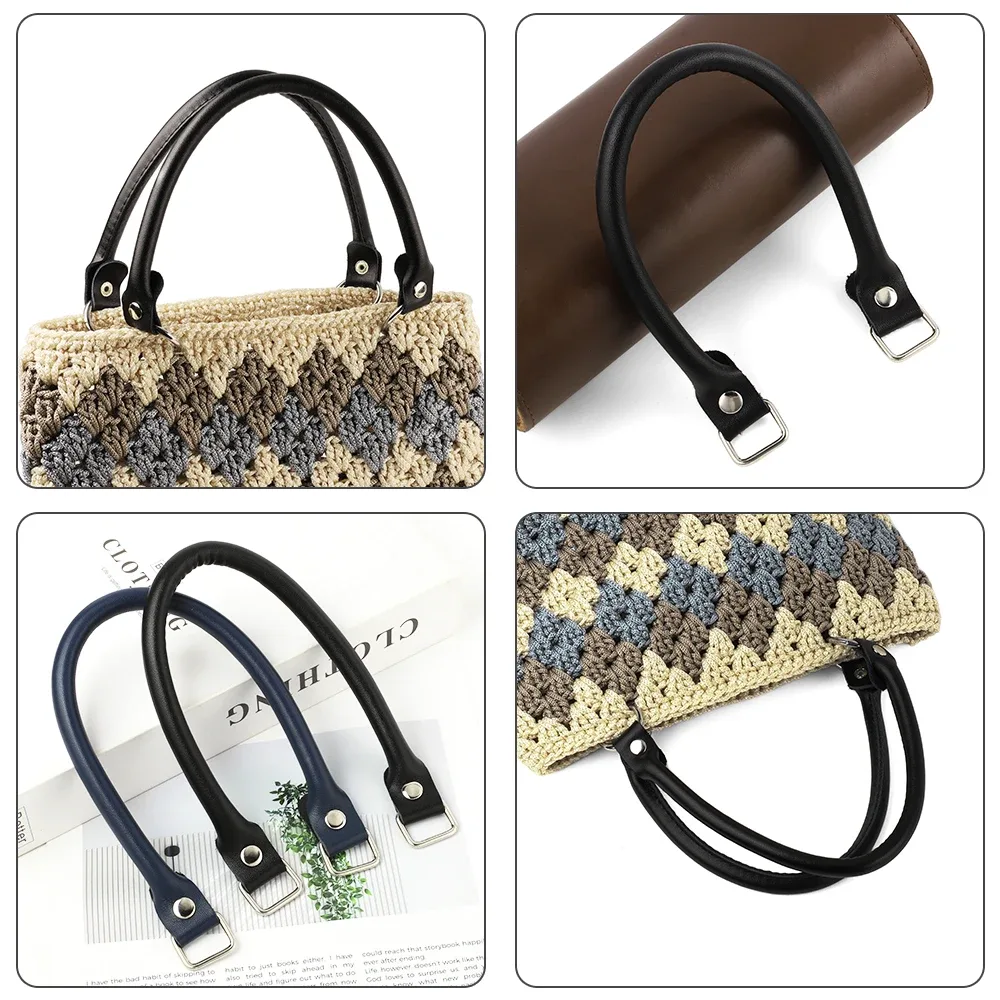 poignées sac main cuir marron noir beige détachable 38cm 60cm bandoulière femmes remplacement accessoire bagage