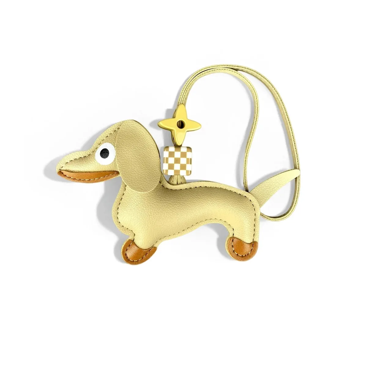 porte-clés/charm pour sac en forme de teckel, 7 couleurs morandi, design chiot pour sac fourre-tout/sac à main, élégant ornement suspendu, cadeau pour les amoureux des chiens