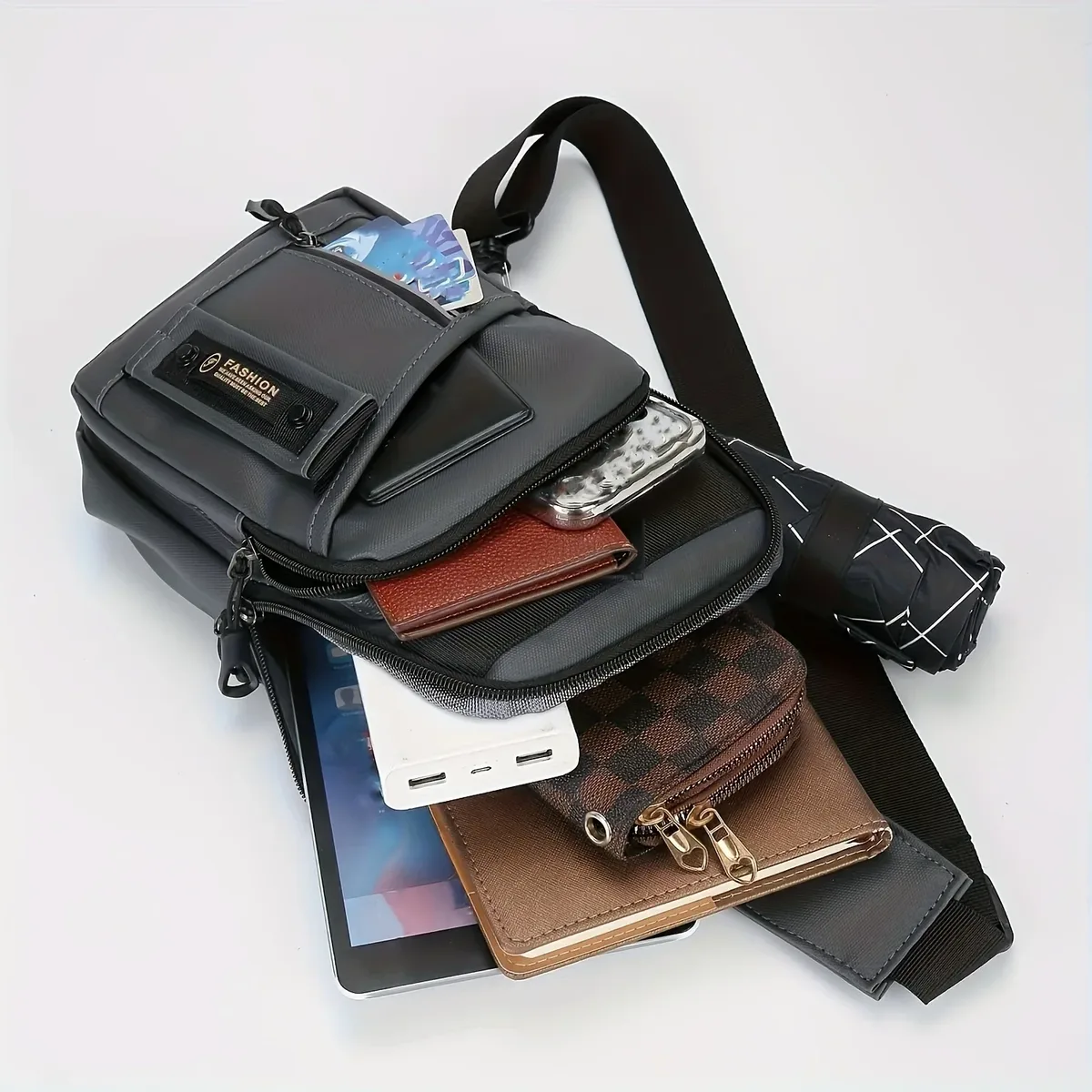 nouveaux hommes sacs à bandoulière sac de poitrine sacs à bandoulière multifonctionnels sac à bandoulière de voyage