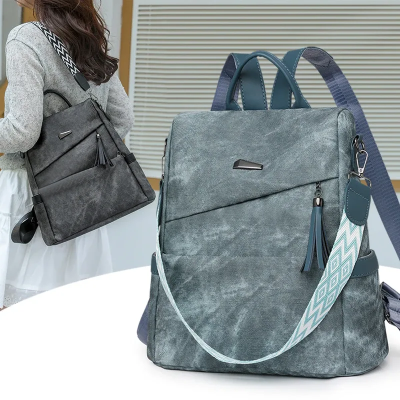 sac à dos en cuir pu de bonne qualité pour femmes, sac à bandoulière de styliste, sac de jour de grande capacité, sac d'école pour filles