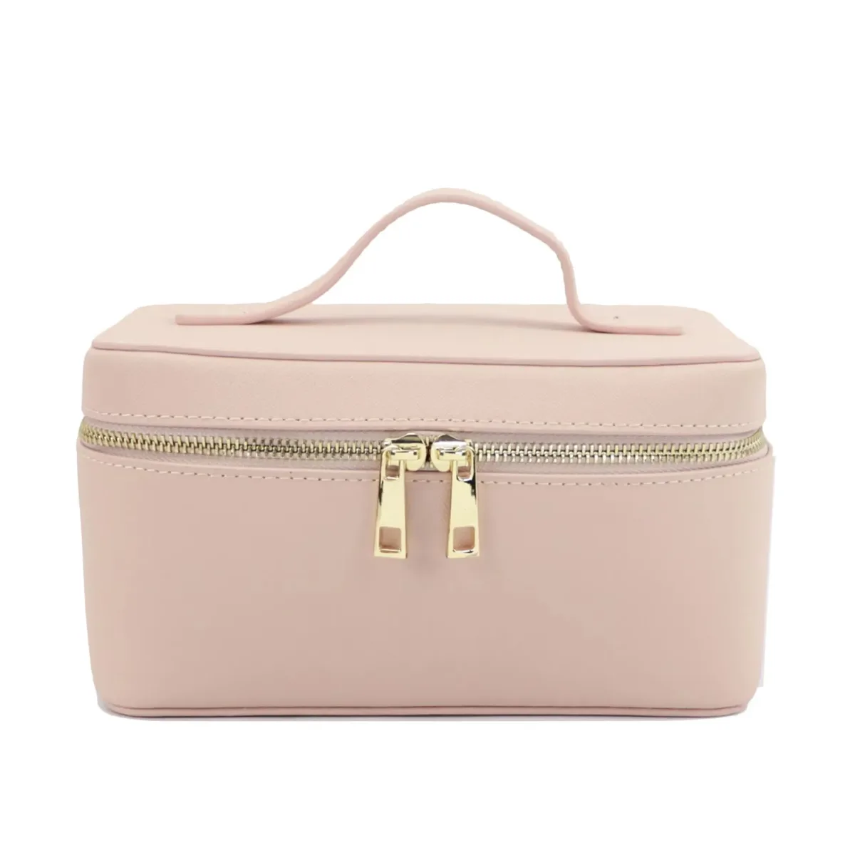 trousse de toilette de voyage en croûte de cuir saffiano pour femmes, nom personnalisé, boîte de rangement de maquillage suspendue portable, sac à cosmétiques pour femmes
