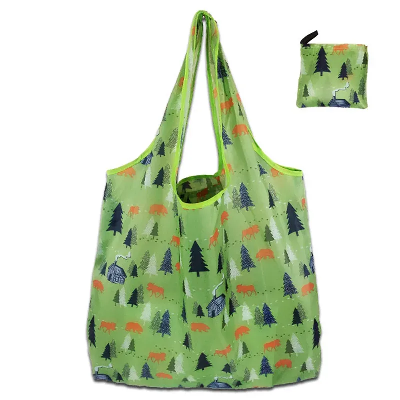 sacs de courses réutilisables pour femmes, sac fourre-tout pliable, sac d'épicerie écologique en tissu, sacs à main pliables pour fruits et légumes, grande capacité