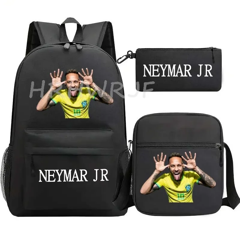 sacs à dos neymar, lot de 3, grand sac de voyage pour adolescents, sac d'école, sac à dos de sport, sac à dos décontracté en nylon classique pour ordinateur