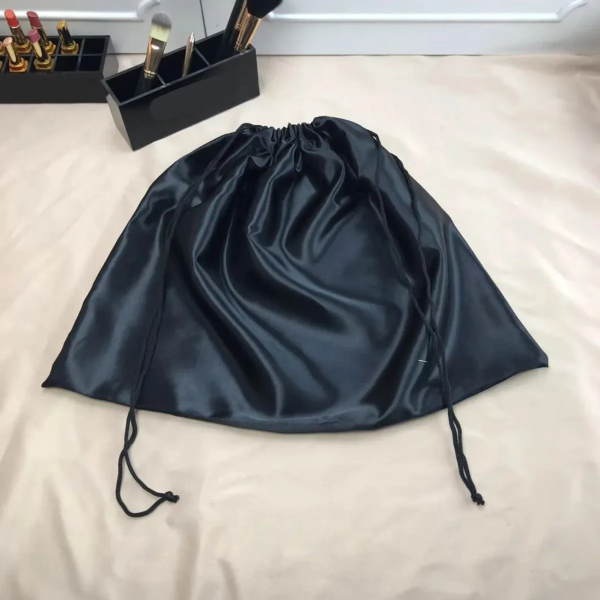 sac de rangement lisse noir de haute qualité, sac à poussière, bundle proximité wstring, protection de l'environnement, sac de rangement injsatin grill