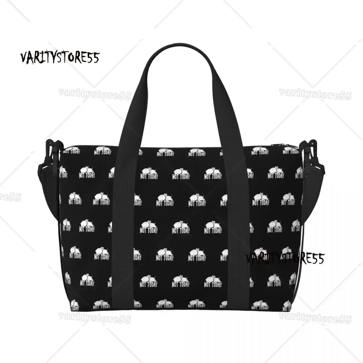 sac fourre-tout personnalisé à motif répété de chien bull terrier pour femmes, sac de voyage à bandoulière de grande capacité pour animaux de plage et de gymnastique