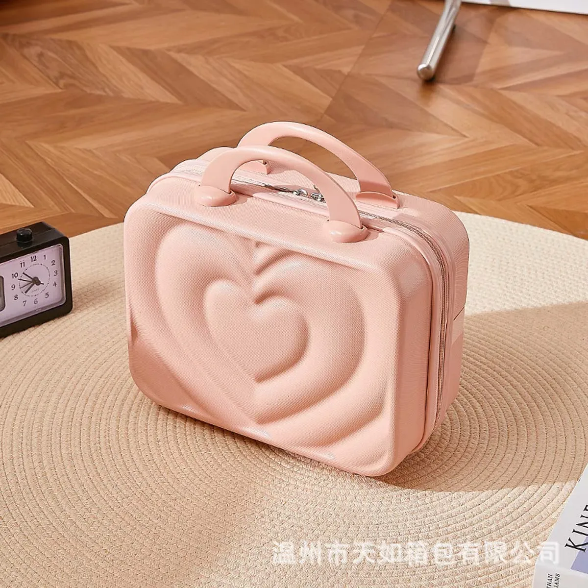 mini valise de maquillage de 14 pouces, assemblage de bagages, fixe, boîte à bonbons de mariage, rangement en gros, boîte-cadeau personnalisable