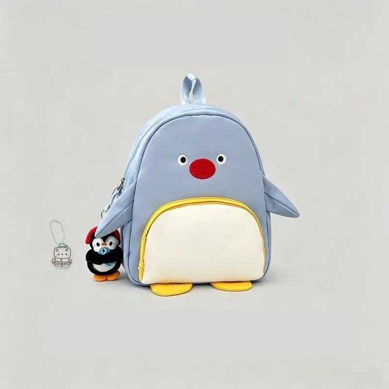 sac à dos mignon en forme de pingouin 3d – sac à dos en nylon résistant à l’eau, sac léger pour ordinateur portable de 13 pouces, sac d’école kawaii pour femmes.