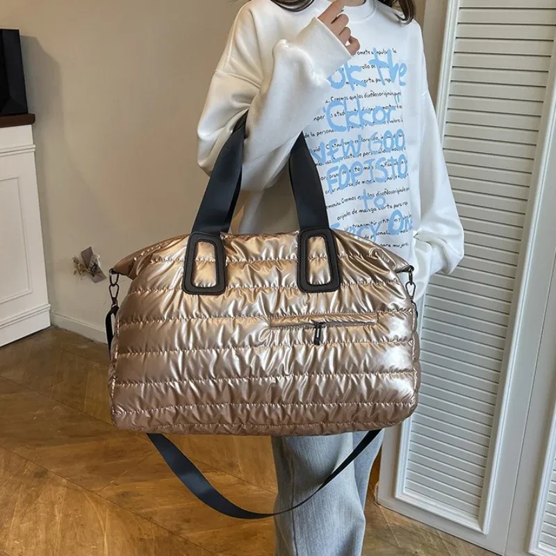 sac de voyage polyvalent pour femmes, sac de sport léger rembourré de grande capacité pour week-end, épaule/ fourre-tout/à bandoulière convertible