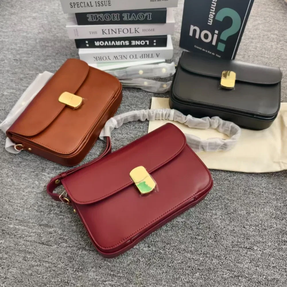 nouveau sac à main femme 2026 tendance parisien en cuir maillard décontracté avec fermeture métallique – sacs tofu