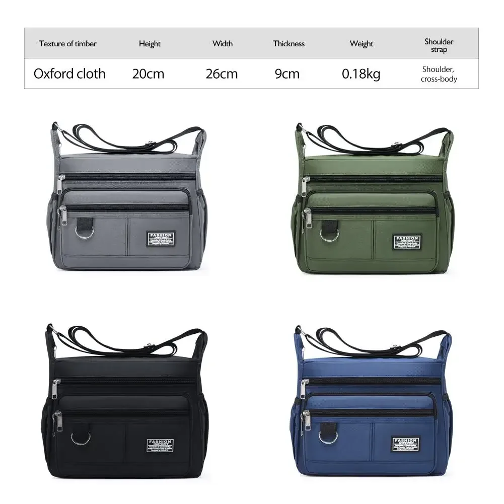 sac à dos oxford grill pour hommes, étanche, résistant à l'usure, mode d'affaires, sac à bandoulière décontracté, plusieurs poches, initié